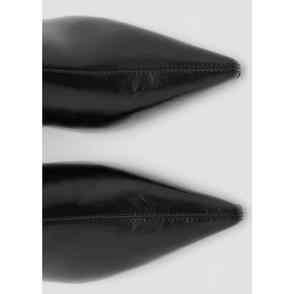 Mango MNG Pointed Toe Kitten Heel Ankle Boots Black Women Size 39/8.5 NEW - Picture 8 of 8
